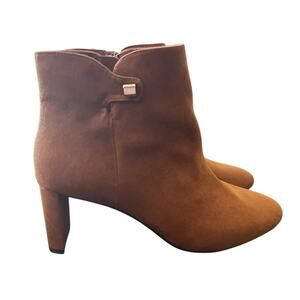 Alfani  Paam Blade Heel Dress Booties Sculpted Heels NEW Size 9 Cognac